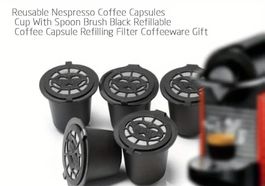 6 Stücke Wiederverwendbare Nespresso Kaffee Kapseln