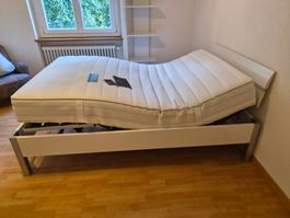 Bett Riposa Flex elektrisch verstellbar gebraucht weiss