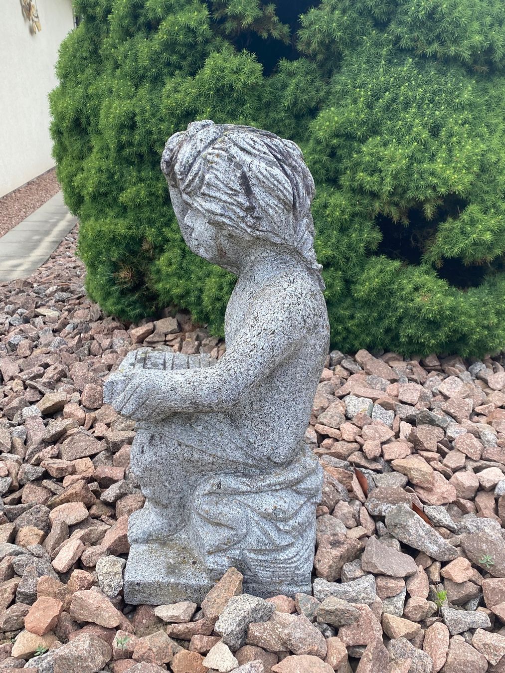 Statuette: Steinfigur, lesender Junge – Usato da Eiken venduto da jessycat01 4