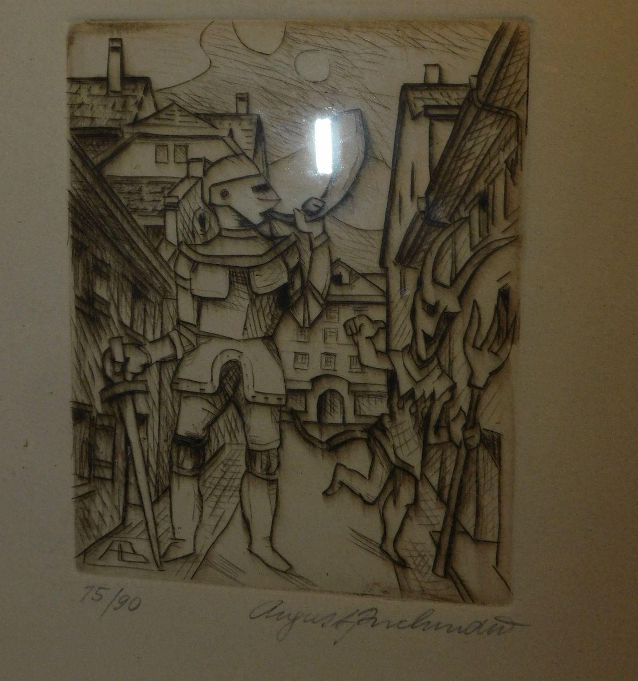 Grafiken & Lithographien: Lithografie limitiert u handsigniert v August Buchmann – Gebraucht aus Sursee von 76 3