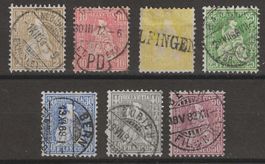 1867 : Serie Sitzende Helvetia Nr. 37 - 43 : KP 410.--