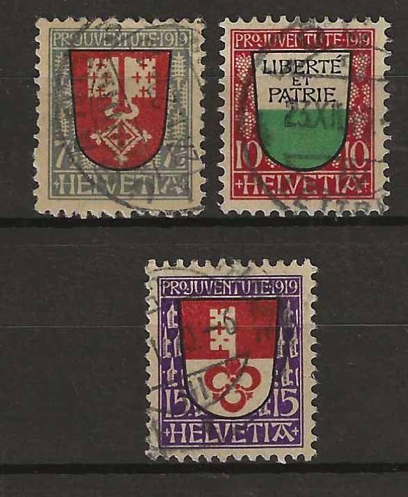 Alle Briefmarken: PJ019 - Pro Juventute 1919 obl. – Gebraucht aus Trélex von Phil_Albert