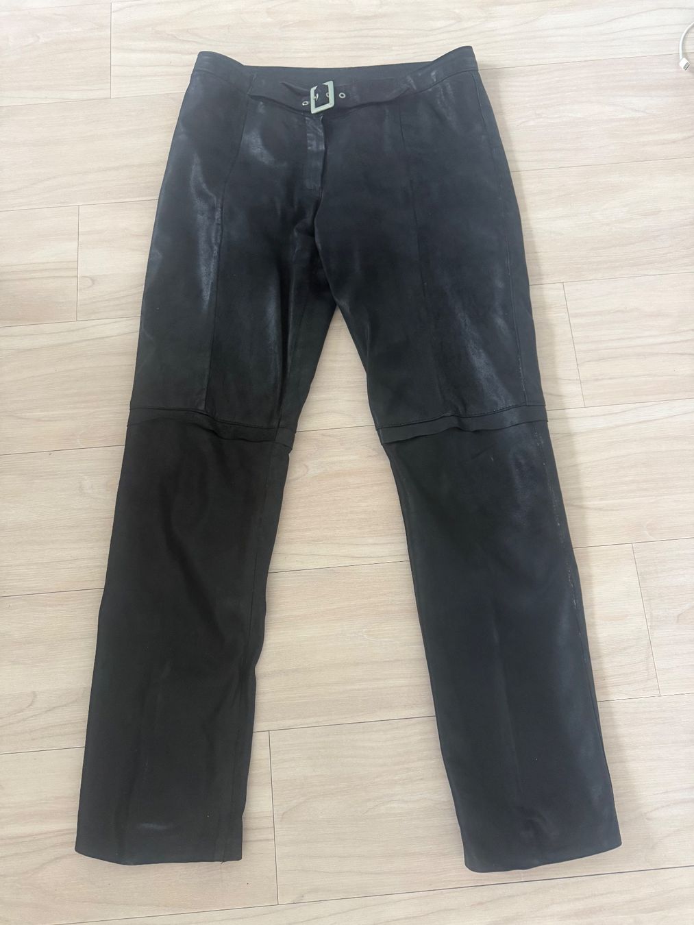 Pantaloni: Hose aus Leder Gr.40 schwarz – Usato da Zollikon venduto da dorean 3