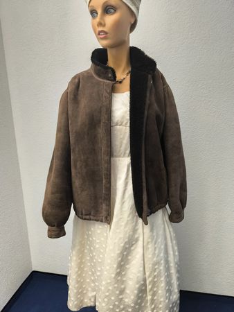 Gefütterte Damen Lederjacke