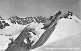 Jungfraujoch BE Plateau und Sphinx 3572 m Alpenpanorama