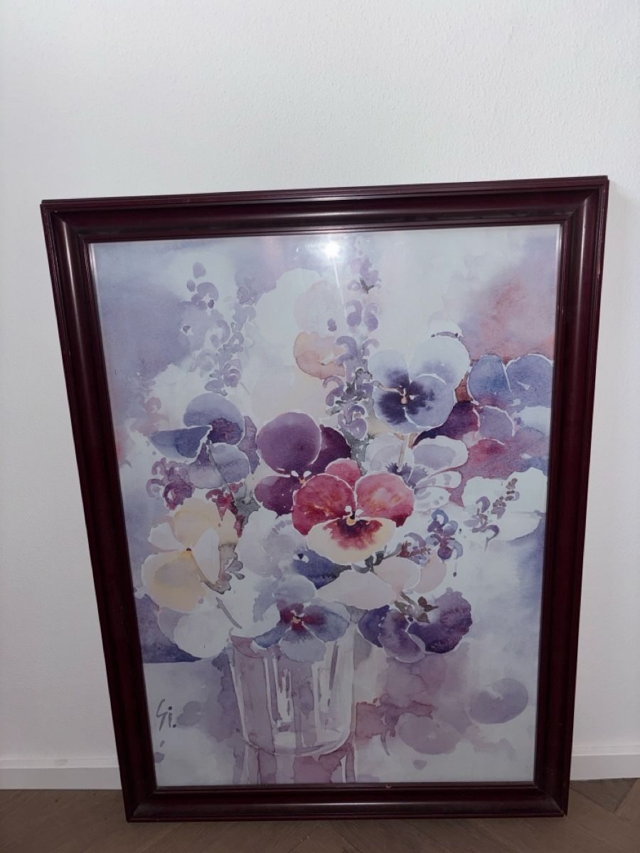 Foto & Immagini: Gerahmter Kunstdruck Blumen – Usato da Otelfingen venduto da mar_j67x