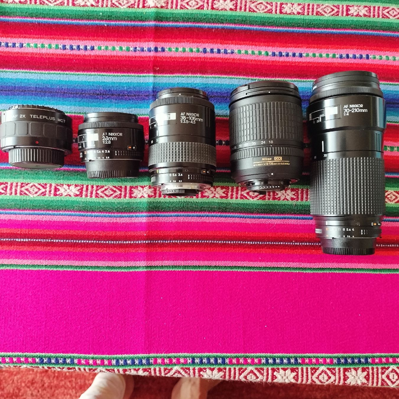 Nikon Objektive: 5 Objektive Nikon zu D80,oder F-401 – Gebraucht aus Gams von Michi58
