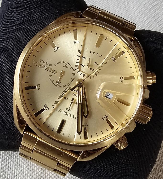 Bar Diesel Uhr Vergoldet DZ7333: Mehrschichtige Herrenuhr In Gold