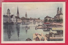 ZÜRICH VON DER QUAIBRÜCKE, 20.7.1908
