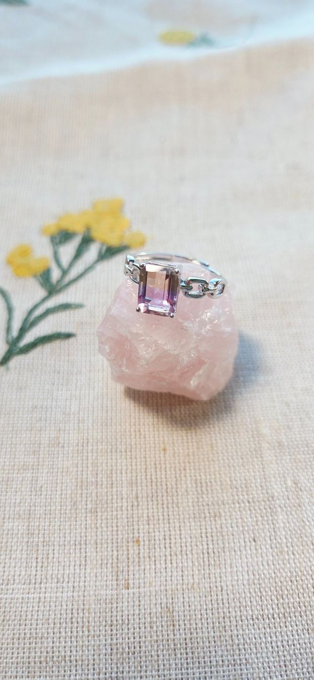 Anelli: NEW - S925 Ametrine Ring (Adjustable) – Nuovo (secondo la descrizione) da Zürich venduto da cin_wcf6 4
