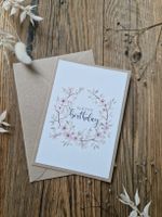 Handgemachte Grusskarte - Happy Birthday