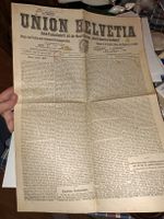 Historische Union Helvetia Zeitung von 1917/1918 10.Jan.St.m