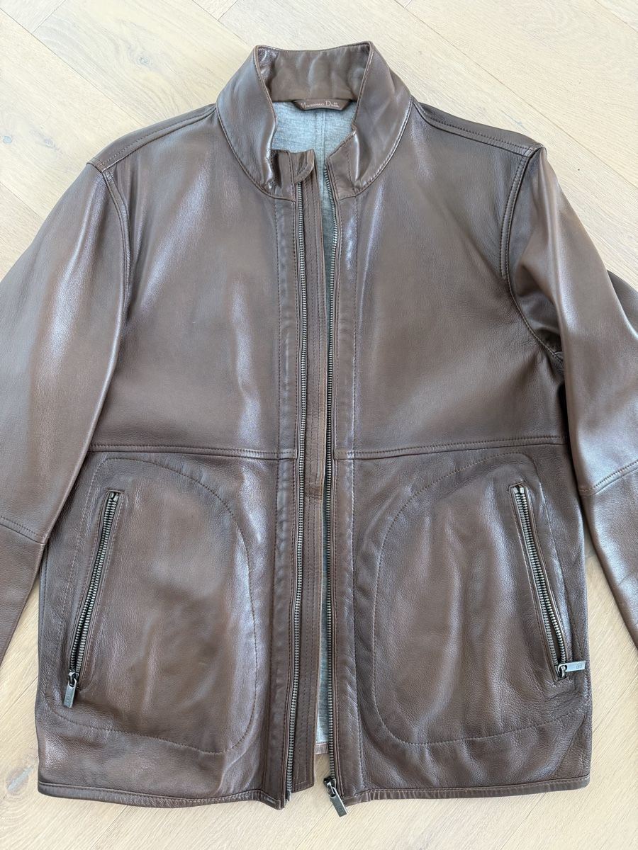 Massimo Dutti Giacche: Massimo Dutti Brown Leather Jacket - Size M – Nuovo (secondo la descrizione) da Hergiswil NW venduto da jaybee27