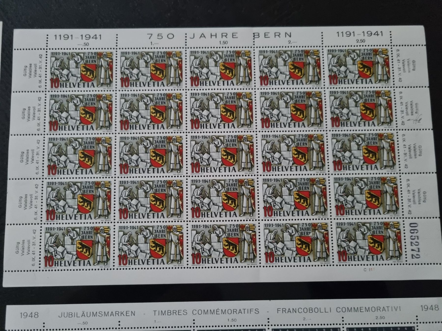 Tutti i francobolli: 1940-49 : 8 postfrische Originalbogen ** – Nuovo (secondo la descrizione) da Gümligen venduto da Geniusbuy 2