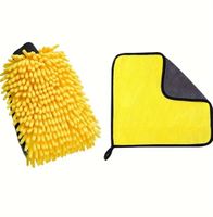 Mikrofaser Waschhandschuh Auto Reinigung Set 2tlg.