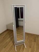 Schmuckschrank mit Spiegel weiss stehend guter Zustand