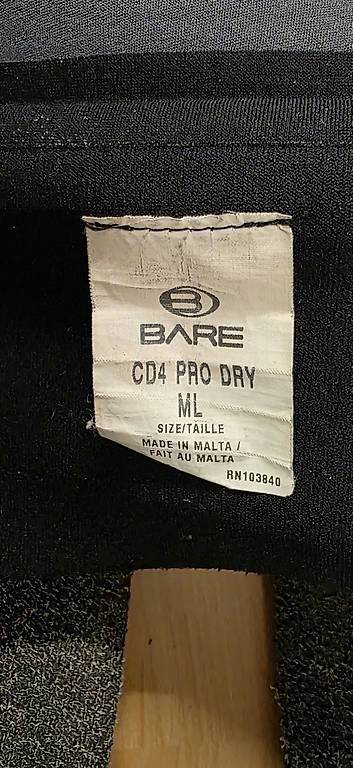Mute per immersioni: Bare CD4 Pro Dry Trockentauchanzug, Grösse ML – Usato da Weggis venduto da Tauro8 4