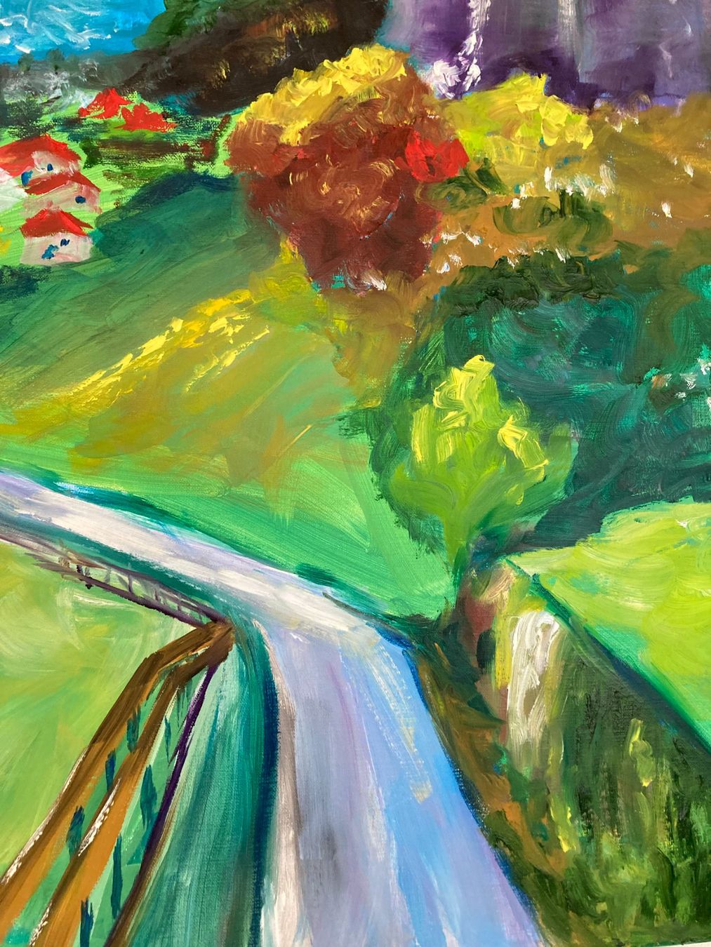 Dipinti: Ölgemälde "Herbstlandschaft in Lauterbrunnen" – Nuovo (secondo la descrizione) da Cham venduto da Felha 5