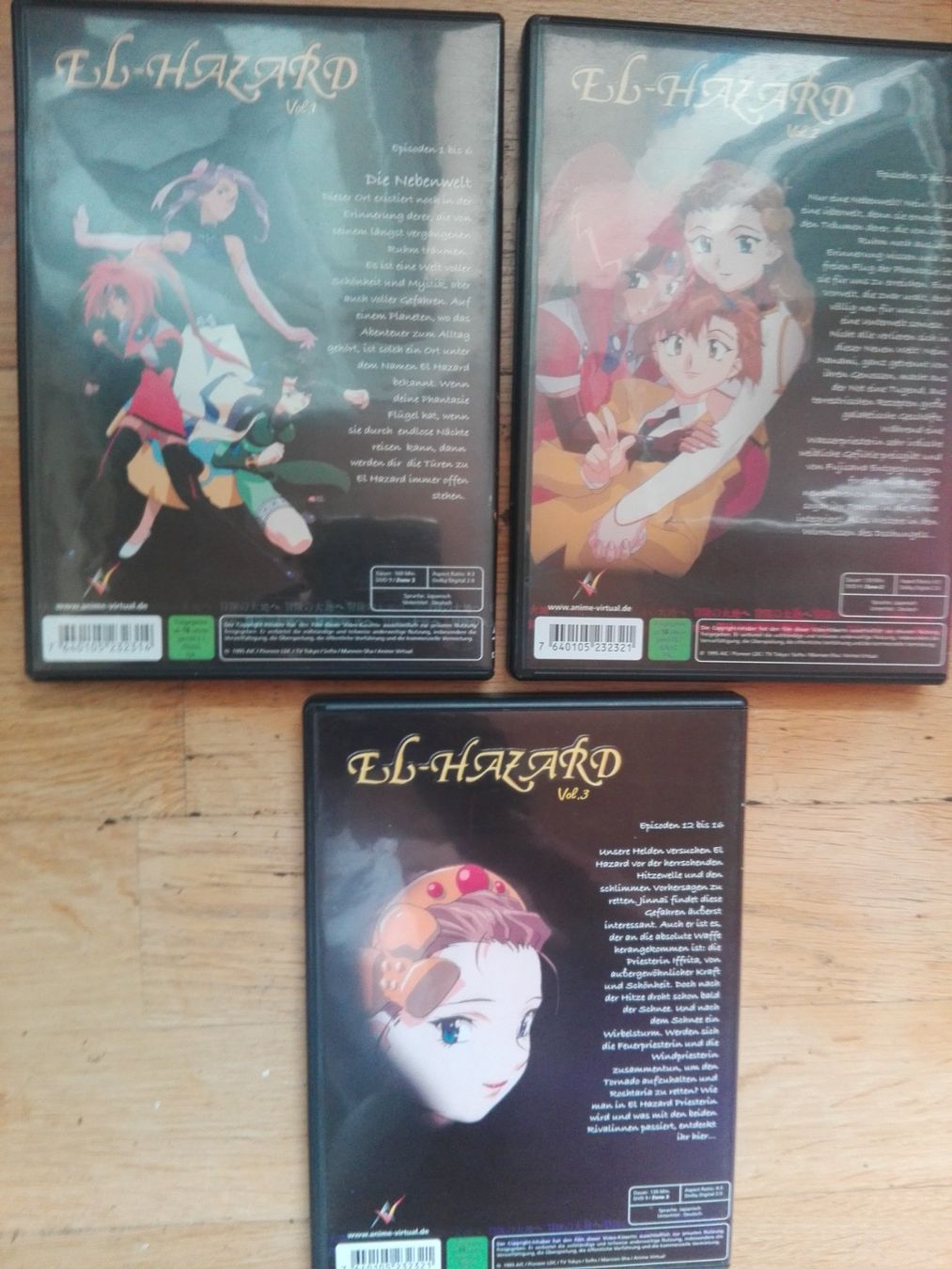 Tutti i DVDs: El-Hazard  (Vol. 1-3)             -Japanisch \ Ut: deutsch- – Usato da St. Gallen venduto da elkapone 6