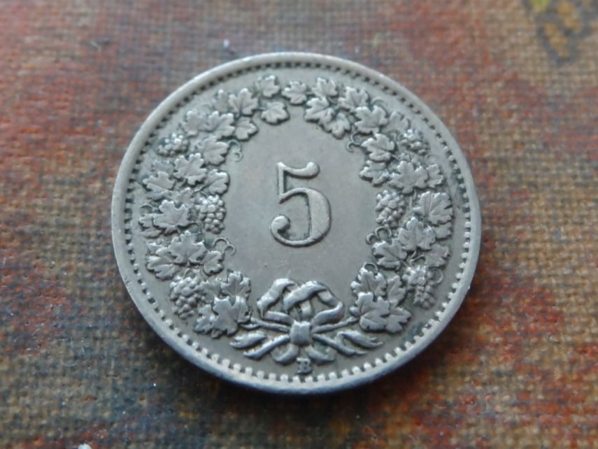 Alle Münzen: 5 Rp. 1944 – Gebraucht aus Romanel-sur-Lausanne von Swift13 1