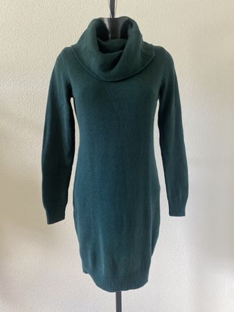 Strickkleid Gr. S 36/38 in dunkelgrün