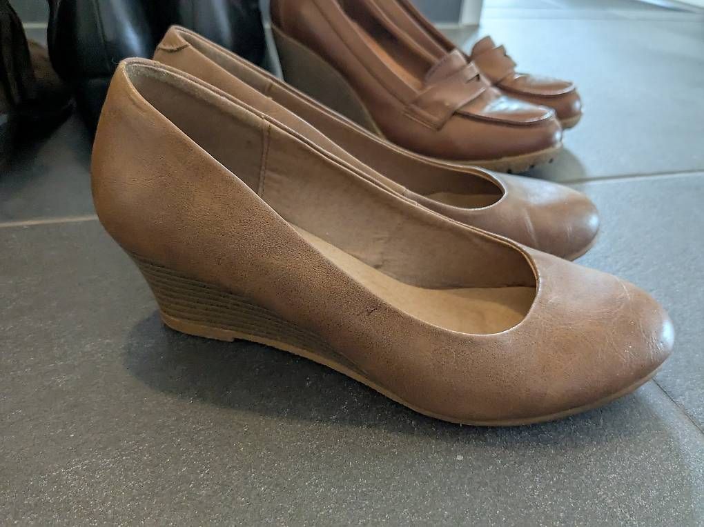 Scarpe da donna: Braune Plateaupumps 38 – Usato da Stäfa venduto da FloStauf 3