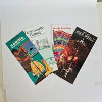Seattle Tourmap + 3 Prospekte 1990 Konvolut guter Zustand