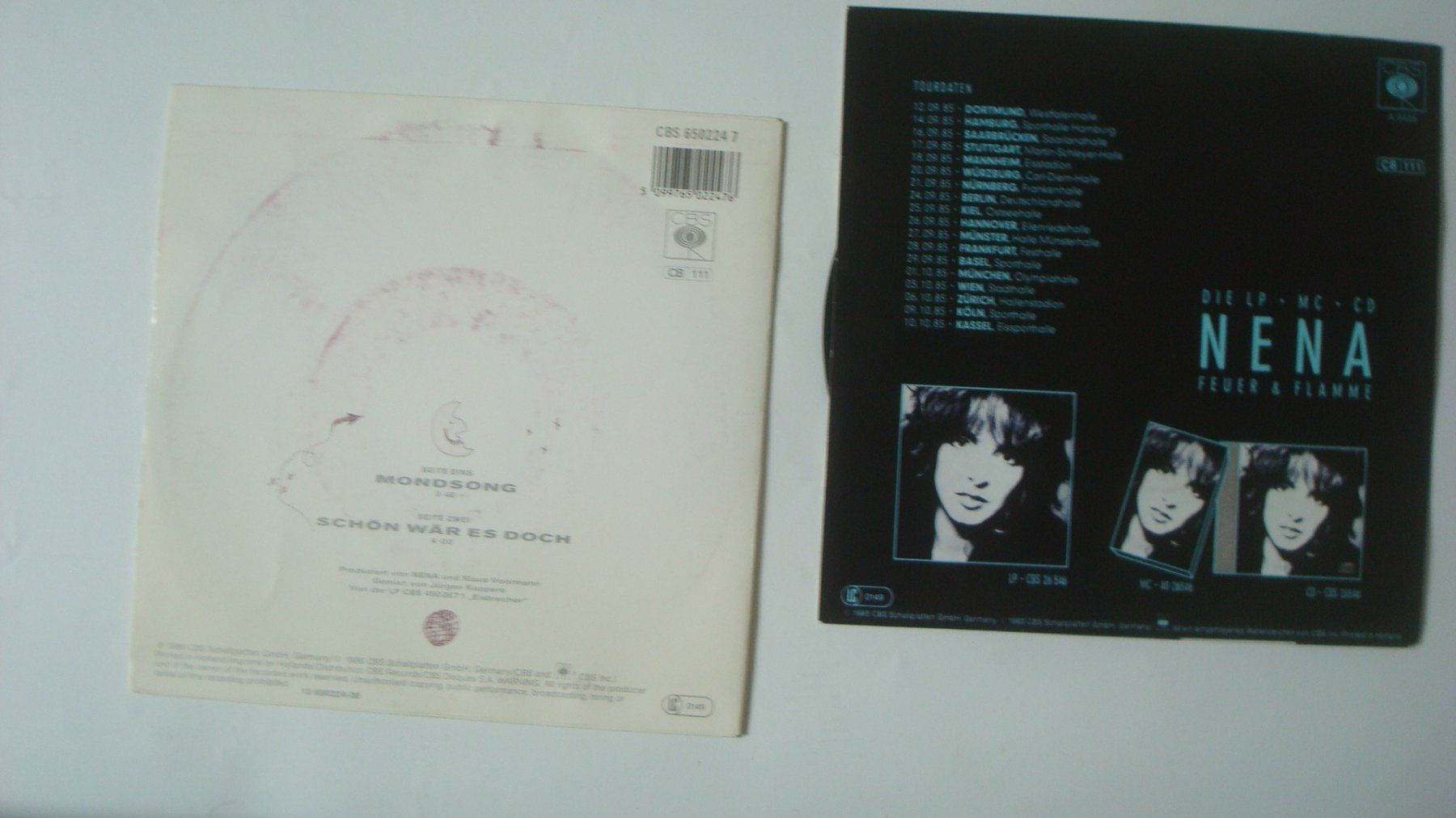 Dischi in vinile: 2 Singels Nena 1985/1986 – Usato da Münchenstein venduto da Pesci6 1