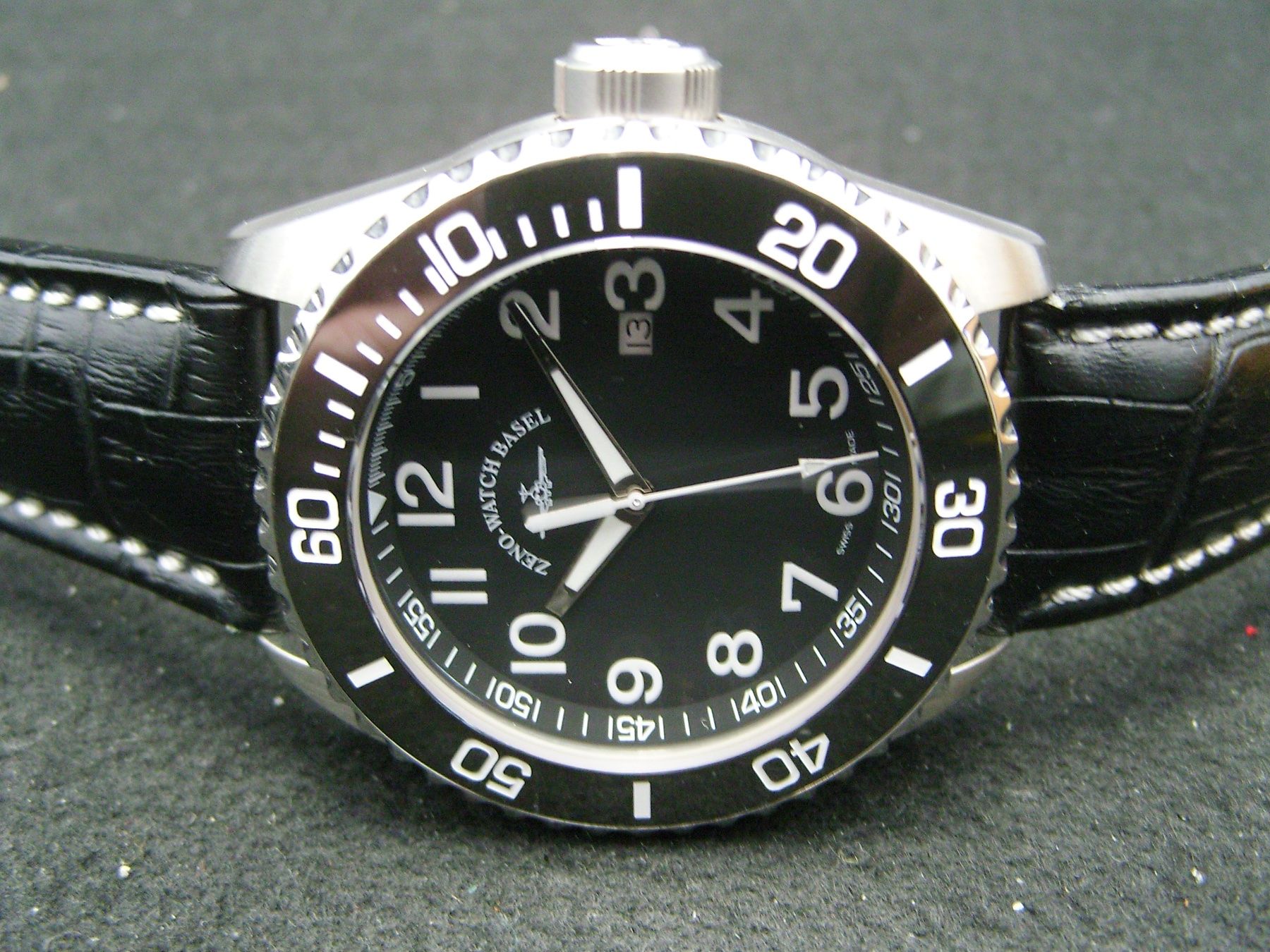 Zeno Orologi: Neue, ungetragene Zeno watch Diver Ceramic Quartz black – Nuovo e nell'imballaggio originale da Mels venduto da niezie2002 6