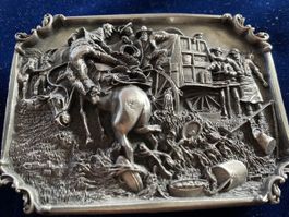 Vintage Western Gürtelschnalle Siskiyou 1987 Charles Russell