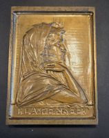 Antike Bronzeplakette La Pensée