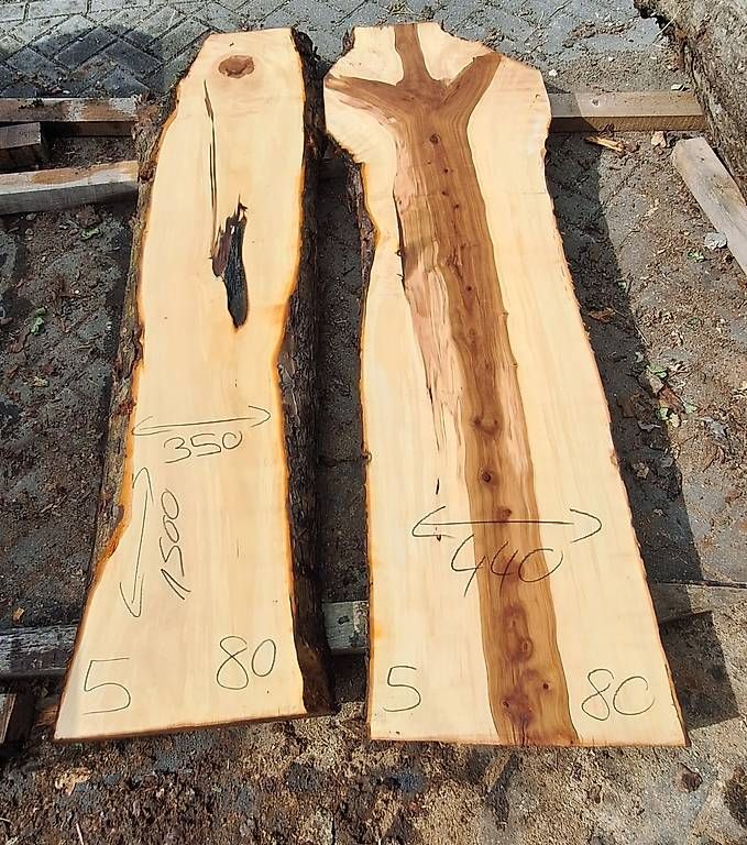 Holzartikel: Apfelholzbretter 80mm, 4 Stück – Gebraucht aus Waldkirch von bauprofi87 1