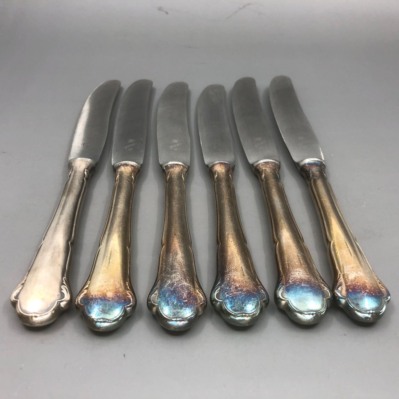 WMF Posate: 7 Vorspeisemesser versilbert WMF Modell 2700 – Usato da Basel venduto da Tiabeanie 3