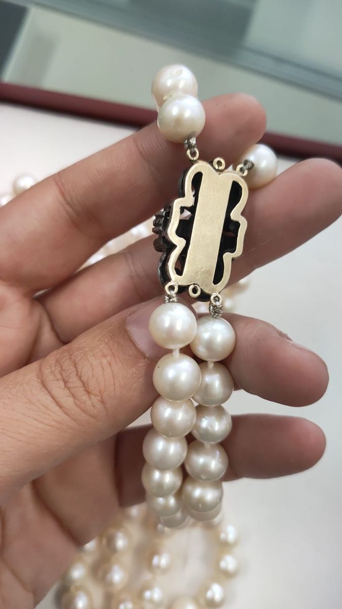 Perle (finte): Collier perles d’eau douce – Usato da lausanne venduto da Pepitam 1