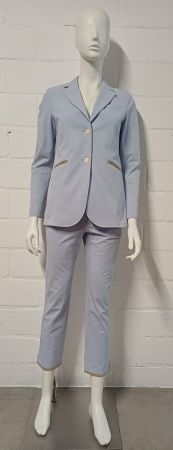 Eleganter Hosenanzug von Pamela Henson, hellblau, Gr. 36