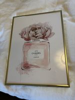 Chanel Poster mit Gold Bilderrahmen 