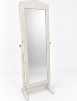 Weisser Standspiegel mit Schmuckschrank  CHF 20.-