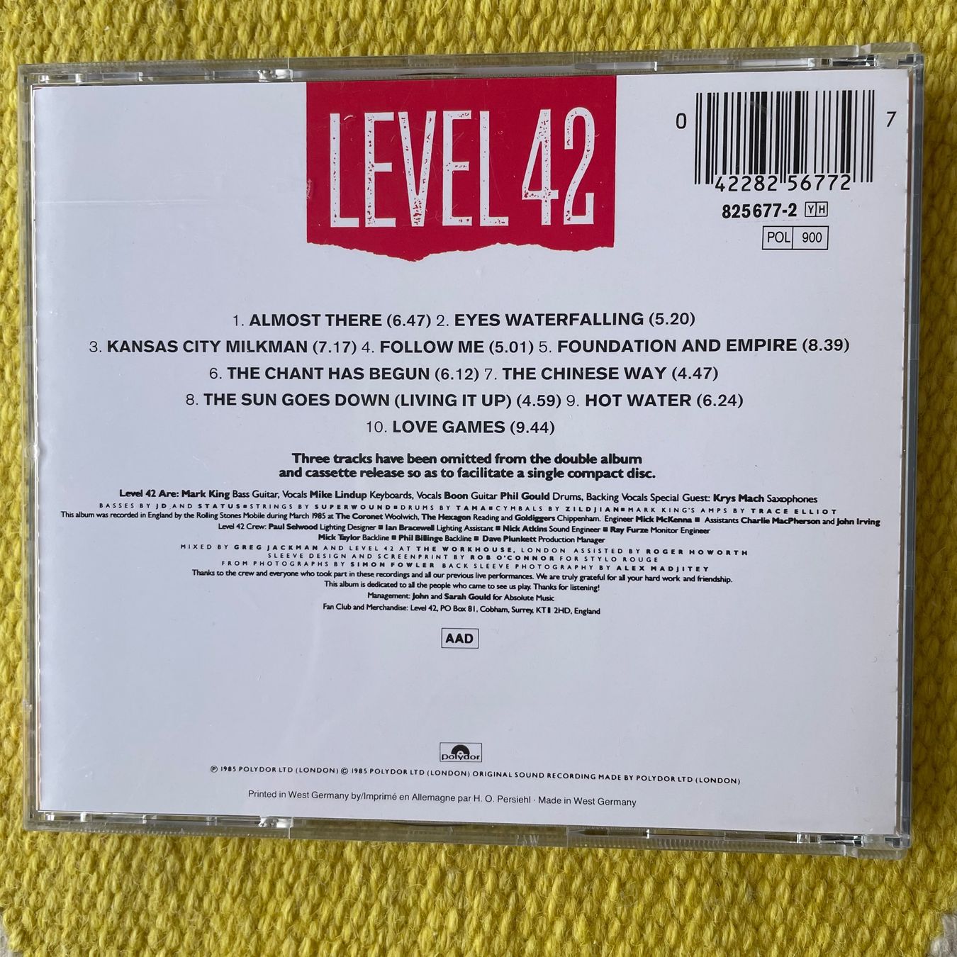 CD: LEVEL 42-A PHYSICAL PRESENCE – Usato da Rorschacherberg venduto da CD-Roli 1