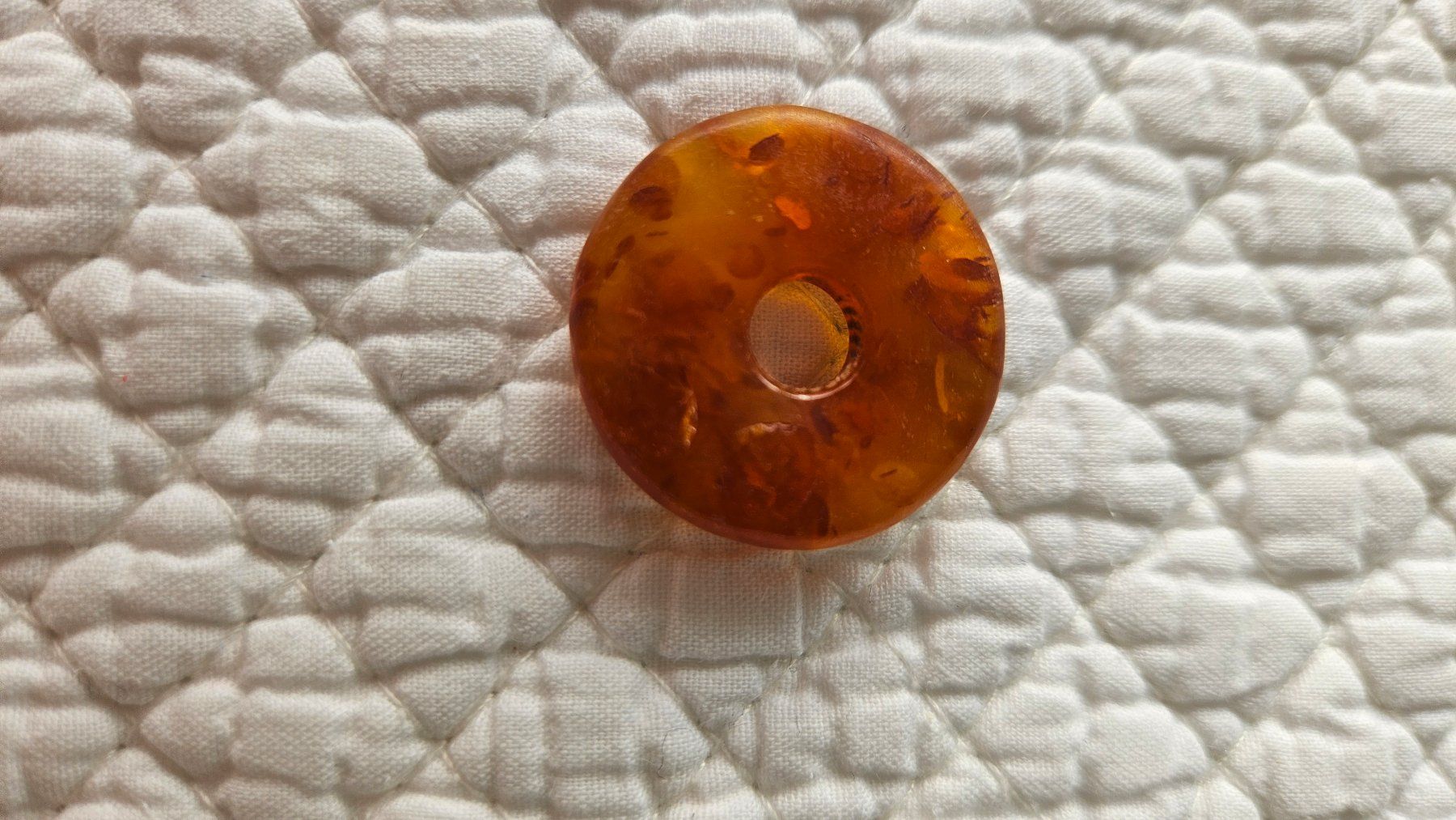 Minerali & Pietre curative: PI Scheibe Bernstein 2.5 cm Anhänger Bernsteinhänger – Nuovo (secondo la descrizione) da Gossau ZH venduto da Goes05 5