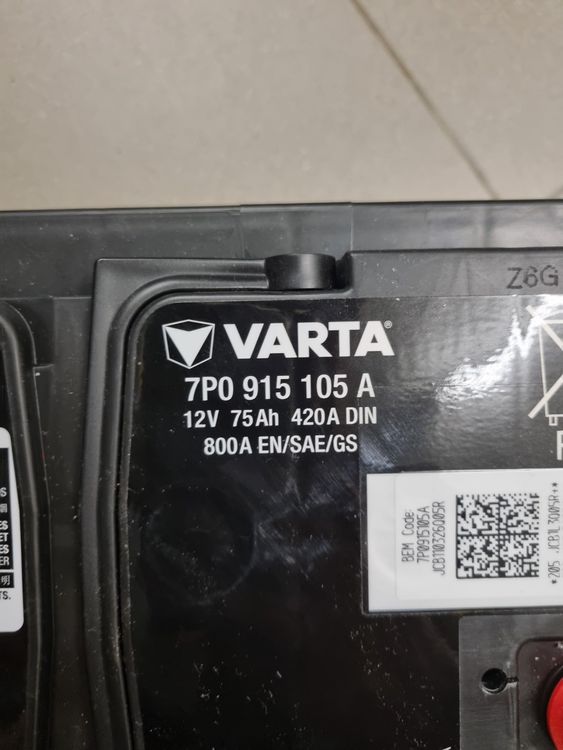 Varta 7P0 915 105 A, Autobatterie für VW T6.1