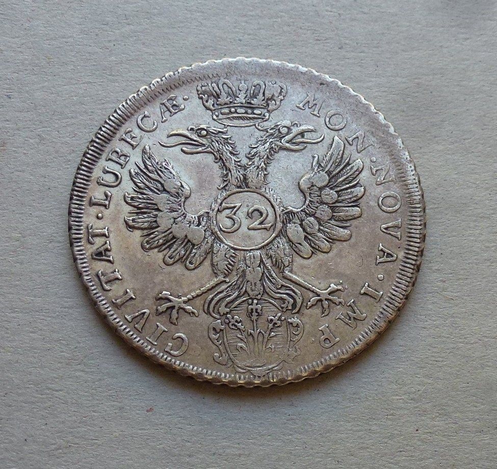 Tutti le monete: Lübeck ++ 32 Schilling 1758 – Usato da Walkringen venduto da Casablanca777