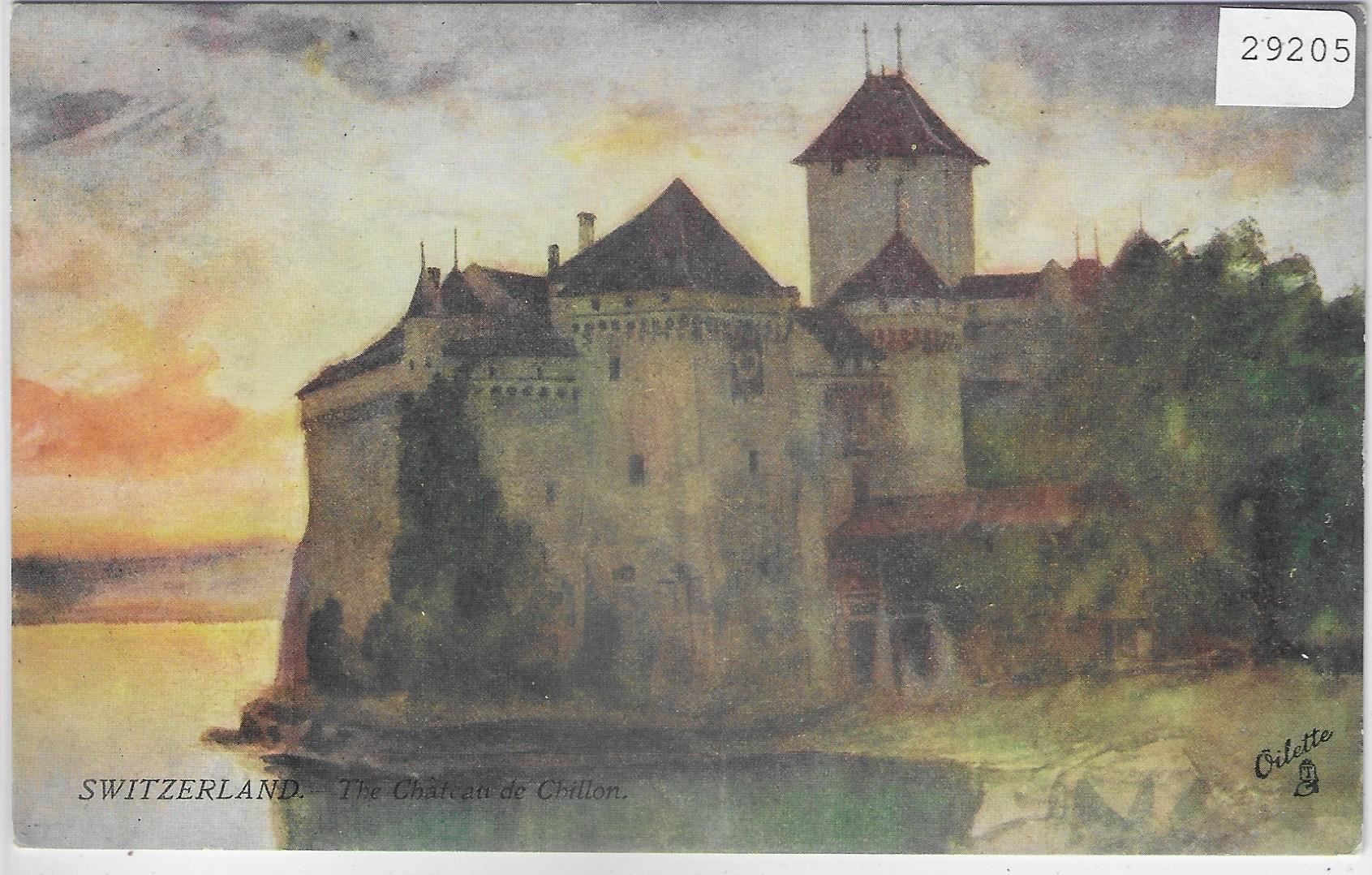Cartoline postali: Chateau de Chillon - Künstlerkarte – Usato da Ettingen venduto da Kartenplanet