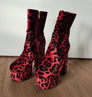 Platform Ankle Boots Red Leopard GR. 39