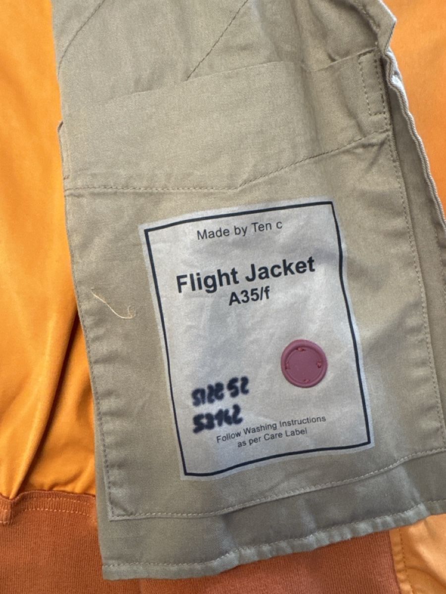 Giacche: Ten c Flight Jacket A35/f orange size 52 – Nuovo e nell'imballaggio originale da Bülach venduto da Suters0403 3
