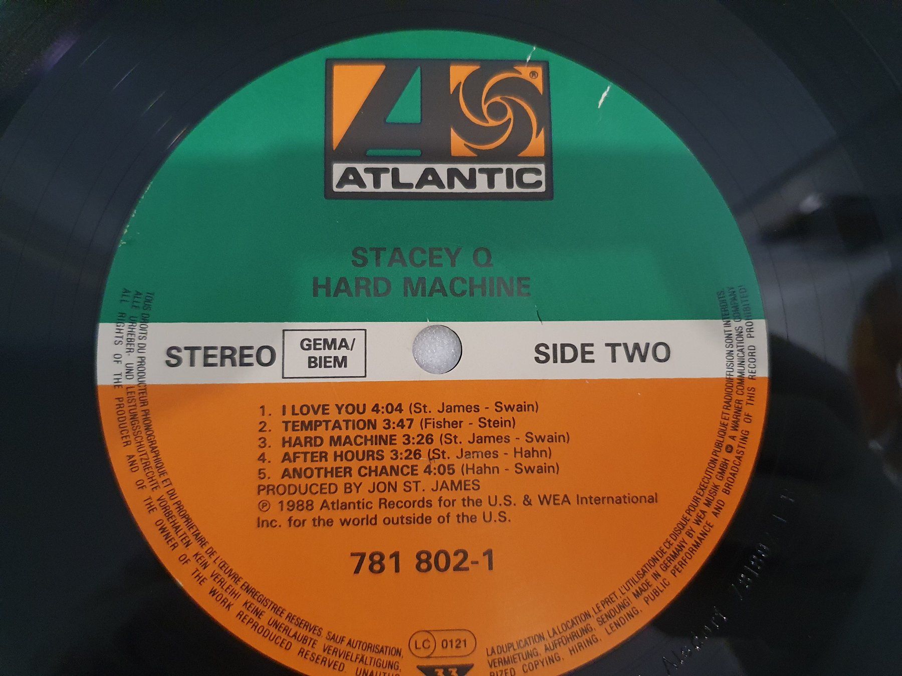 Dischi in vinile: Stacey Q – Hard Machine – Usato da Uster venduto da Vinyl-Leidenschaft 7