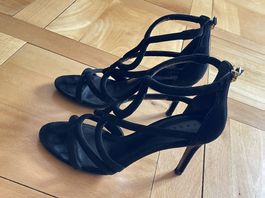 Sandales Sandro en daim noir  T. 38