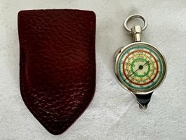 Vintage Kurvimeter Landkarten-Streckenmesser aus Metall