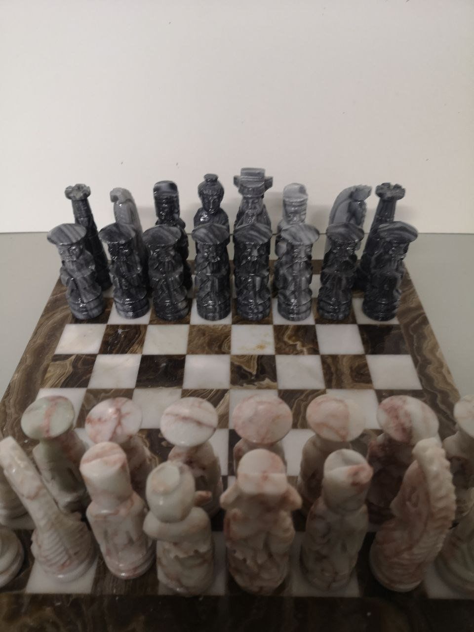 Spiele: Schachmarmor mit chinesischem Motiv. – Gebraucht aus Bern von Yunkom 2
