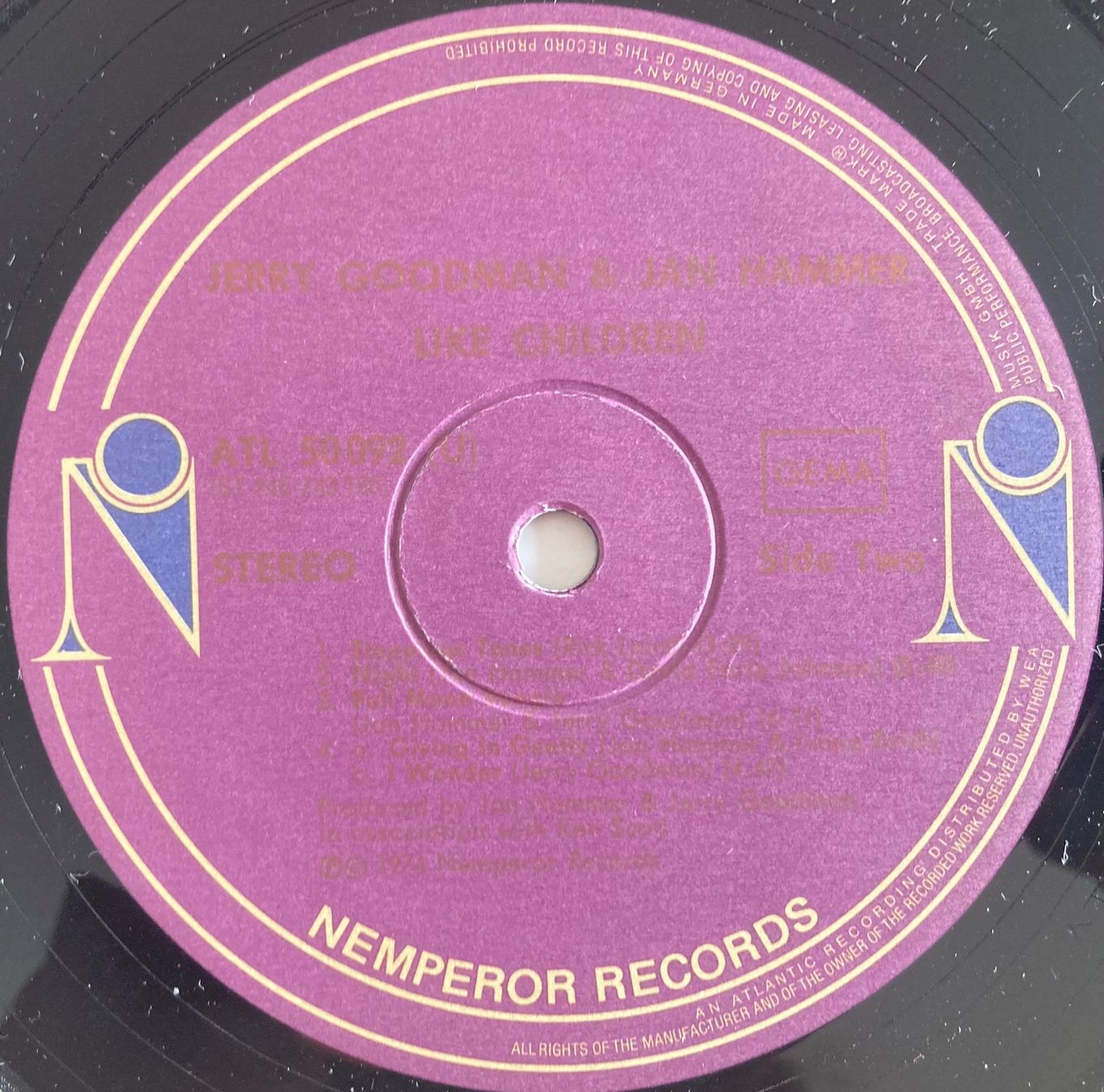 Schallplatten: JERRY GOODMAN & JAN HAMMER - LIKE CHILDREN – Gebraucht aus Poliez-Pittet von Newtown-Records 2