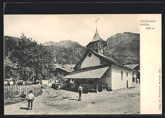 Cartoline postali: AK Guttannen, an der Kirche – Usato da Berlin venduto da bartko-reher